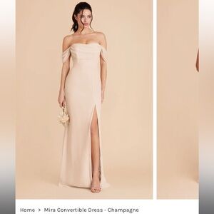 BRAND NEW - NEVER BEEN WORN
Birdy Grey Mira Convertible Dress
Champagne - size M